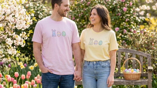 Easter Couple Shirts: Celebrating Spring Together in Coordinated Style